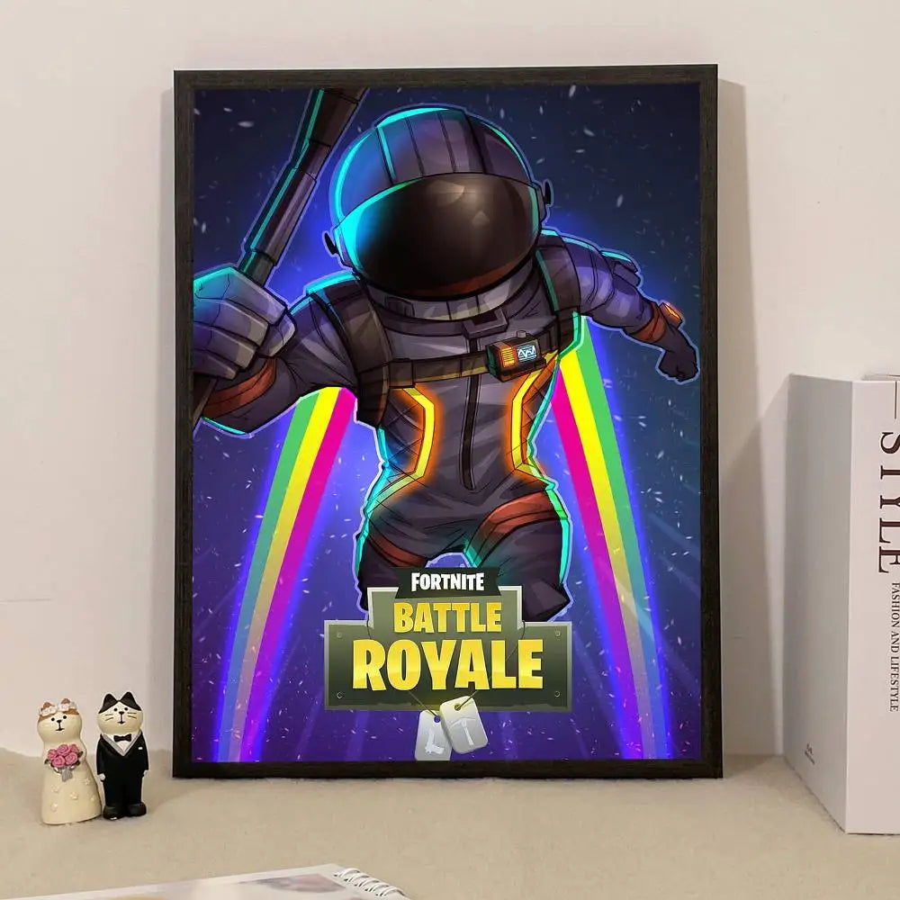 Game F-Fortnite Überraschungsposter als Wohndekoration, Wandbild für Arbeitszimmer und Wohnzimmer
