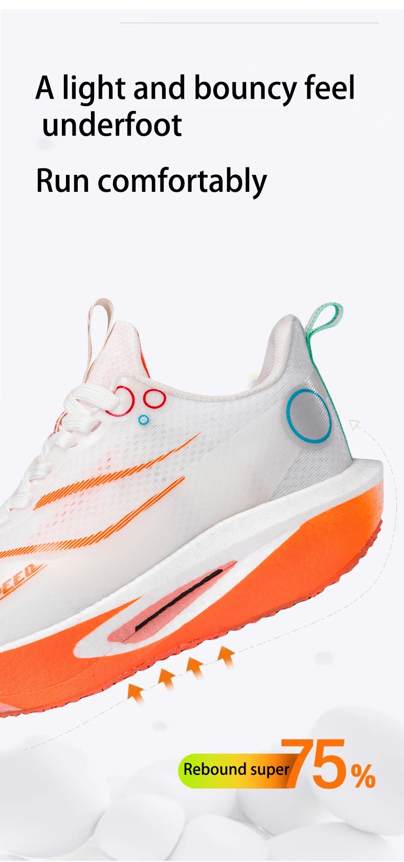Scarpe da running con piastra in carbonio uomo donna, sneakers professionali da maratona e gara, traspiranti e leggere, per corsa su strada e allenamento