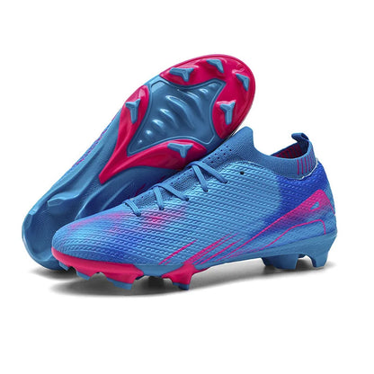 Professional Men's Outdoor FG Bottomed Football Shoes Adult Durable Comfortable Training Shoes Teenagers Non Slip Soccer Shoes