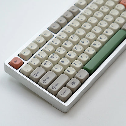 KBDiy KOA Profile Keycap GMK Style Retro 9009 Theme PBT Keycaps For Mechanical Keyboard Gaming KIT Korean 139 Keys ISO Key Cap