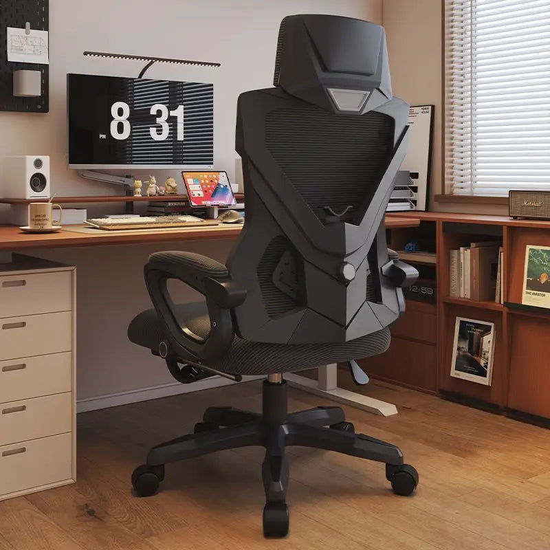Ergonomic Reclining Office Chair with Lumbar Support, Adjustable Height Computer Chair, Comfortable Student Desk Chair, Gaming Chair for Home Office