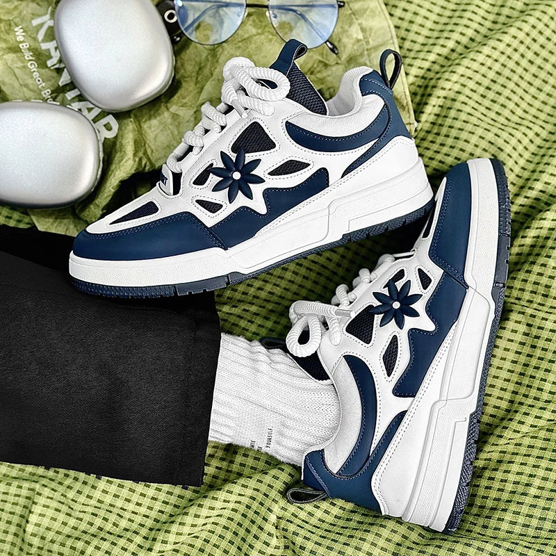Mode Herrenschuhe Trend Street Skateboard-Schuhe Herren Luxusmarke Trainingssneaker Mesh atmungsaktive Freizeitschuhe Tenis Masculino