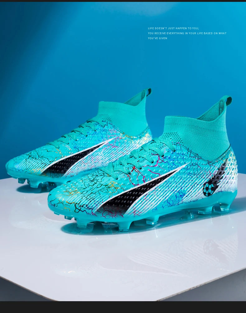 Chaussures de football pour hommes, chaussures de foot pour enfants, crampons de football professionnels pour femmes, chaussures antidérapantes TF/FG, chaussures de sport d'extérieur pour le football