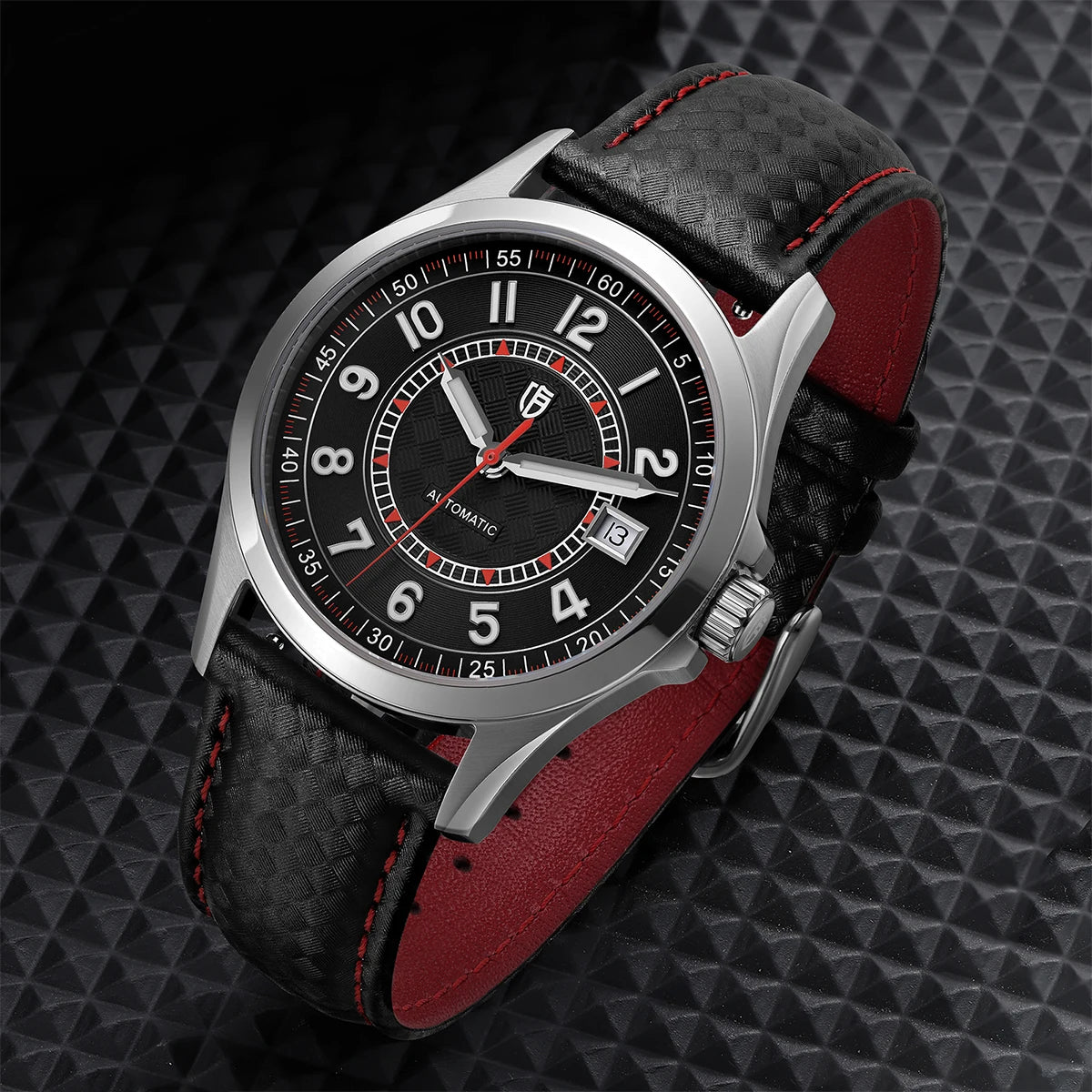 BERNY Automatic Mechanical Watches for Men 38mm Super Luminous PT5000 ST2130 High Precision Luxury Sapphire Wristwatch Easy Read