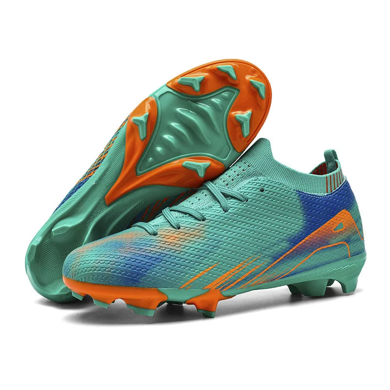 Professional Men's Outdoor FG Bottomed Football Shoes Adult Durable Comfortable Training Shoes Teenagers Non Slip Soccer Shoes