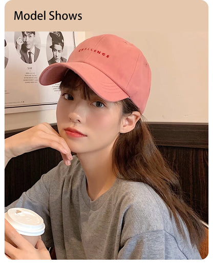 Letter Embroidered Baseball Cap for Women Spring Summer Outdoor Sunscreen Unisex Snapback Hat Sports Casual Men Hip Hop Hat