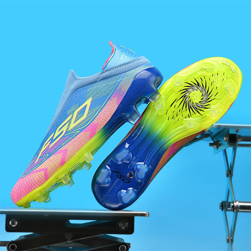 Chaussures de football pour homme New Society Grass Tenis - Chaussures de sport d'extérieur ultralégères et respirantes pour adulte - Chaussures de football pour homme - Baskets de football
