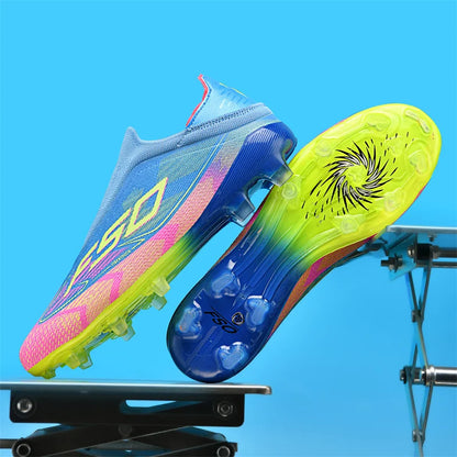 Chaussures de football pour homme New Society Grass Tenis - Chaussures de sport d'extérieur ultralégères et respirantes pour adulte - Chaussures de football pour homme - Baskets de football