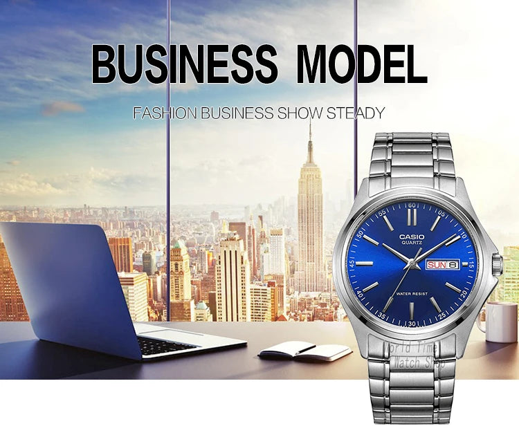 Casio watch men simple Week Calendar Waterproof quartz men watch Business Casual Style