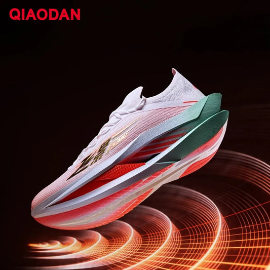 QIAODAN Feiying Plaid 3 Herren-Laufschuhe 2026 Carbonplatten-Marathon-Rennsneaker, leicht und atmungsaktiv, QDB023262290