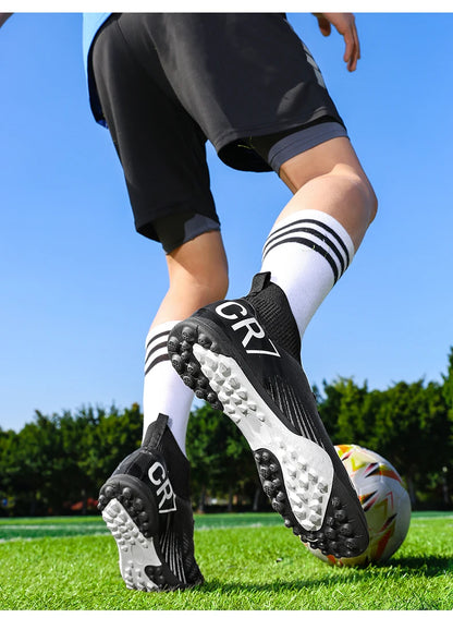 Chaussures de football pour homme, chaussures de futsal professionnelles, chaussures de football de haute qualité, crampons, femmes, unisexe, ultralégères, TF/FG, baskets