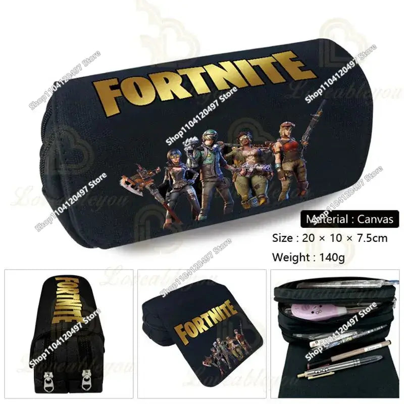 Fortnited Student Pencilcase Large Capacity Pencil Case Kids Toys Pen Bag School Supplies Stationery Pouch Boys Game Gifts