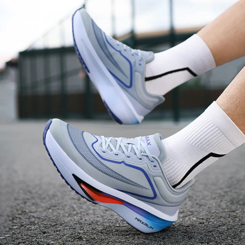 Chaussures de course pour homme : baskets d'automne respirantes, de marathon, professionnelles, légères, plates, confortables et décontractées pour homme