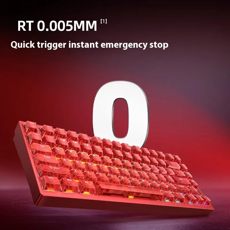 IROK MG75 PRO Mechanical Keyboard Magnetic Switch Aluminum RGB Hot Swap RT0.005 Quick Dismantling Structure Customized Pc Gifts