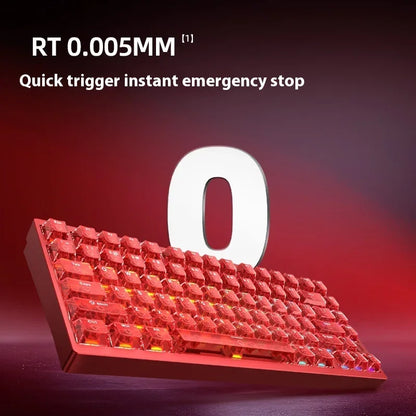 IROK MG75 PRO Mechanical Keyboard Magnetic Switch Aluminum RGB Hot Swap RT0.005 Quick Dismantling Structure Customized Pc Gifts