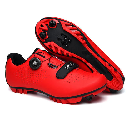 New Unisex Pedal Cycling Shoes, Flat Shoes Suitable for Mountain Sports, Pedal Self-Locking Cycling Shoes, Breathable Cycling Shoes