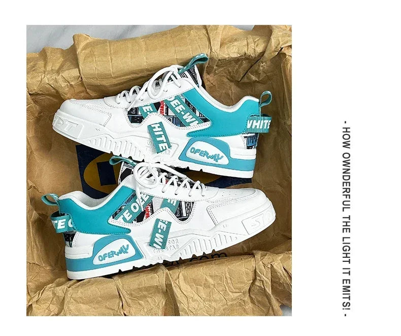 Chaussures de skateboard pour homme, baskets d'été, cuir, décontractées, mode, plein air, course à pied, sport, randonnée, tennis, semelles compensées, de créateurs, de luxe