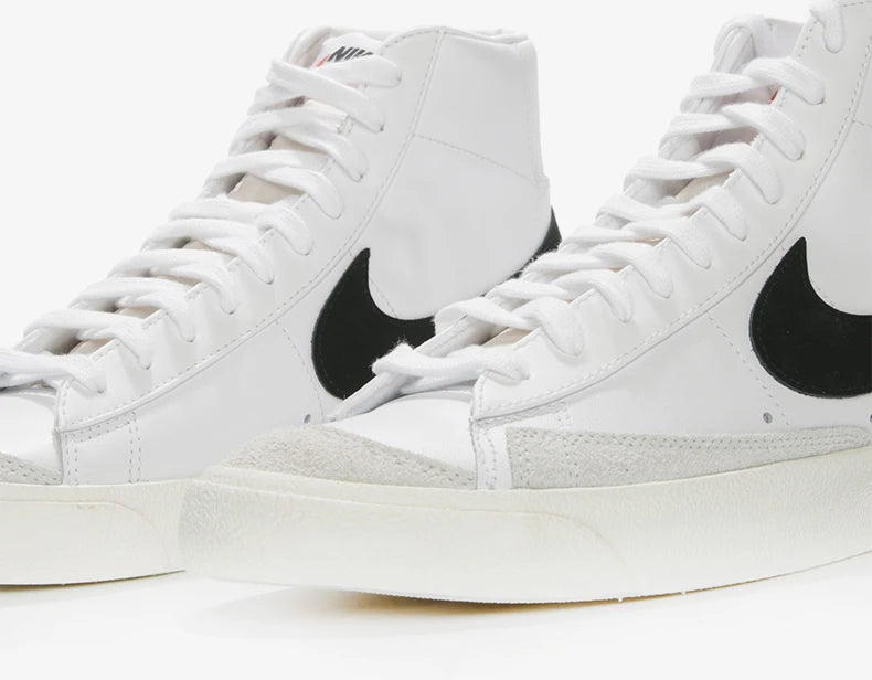 Oryginalne, autentyczne męskie i damskie wygodne trampki Nike BLAZER MID '77 BQ6806-100