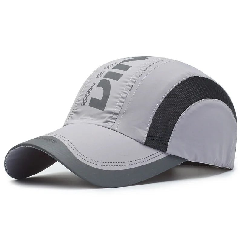 Casquette à visière légère, à séchage rapide et élégante, casquette de baseball unisexe respirante et protectrice contre le soleil, idéale pour les sports de plein air