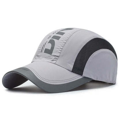 Casquette à visière légère, à séchage rapide et élégante, casquette de baseball unisexe respirante et protectrice contre le soleil, idéale pour les sports de plein air