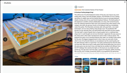 Tastiera meccanica wireless MCHOSE G75 Pro, layout 75%, montaggio gasket, 5 strati di smorzamento, retroilluminazione RGB, tri-mode, hot-swappable