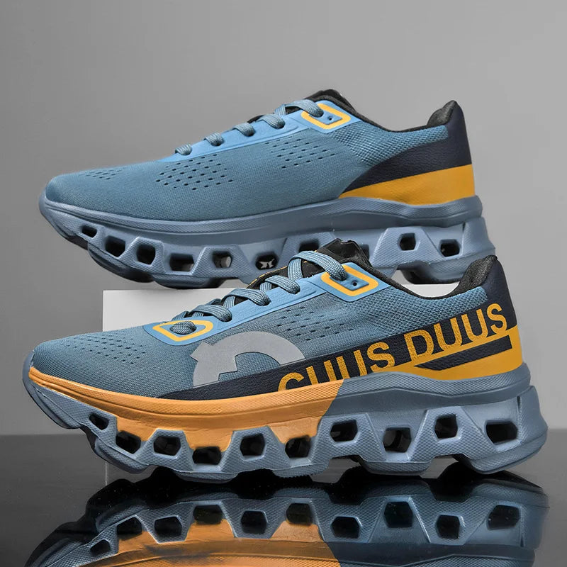 Men's Running Shoes Off-Road Cushioning Jogging Non-Slip Breathable Mesh Luxury Outdoor Couple Trainer Race Sneakers