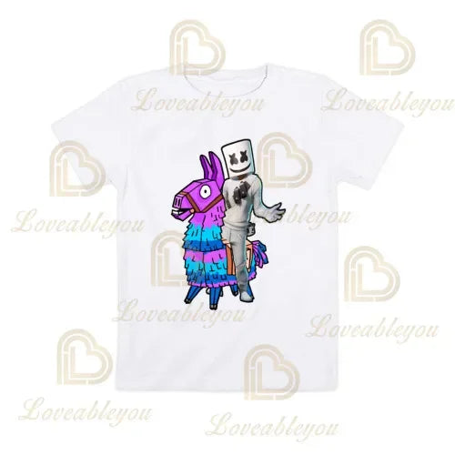 Boys Girls Cartoon T-shirt Fortnite Tshirt Battle Royale 3D 3 To 14 Years Victory Royale Game Kids Tops Teen Clothes