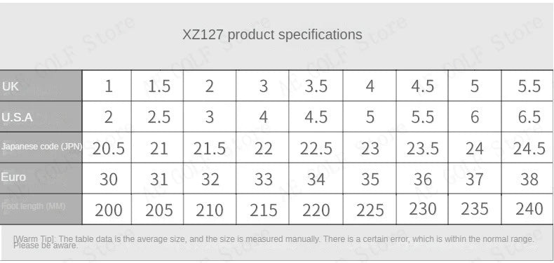 PGM Boys Girls Golf Shoes Lightweight Soft and Breathable Waterproof Anti-Slip Universal Outdoor Sports Shoes XZ127