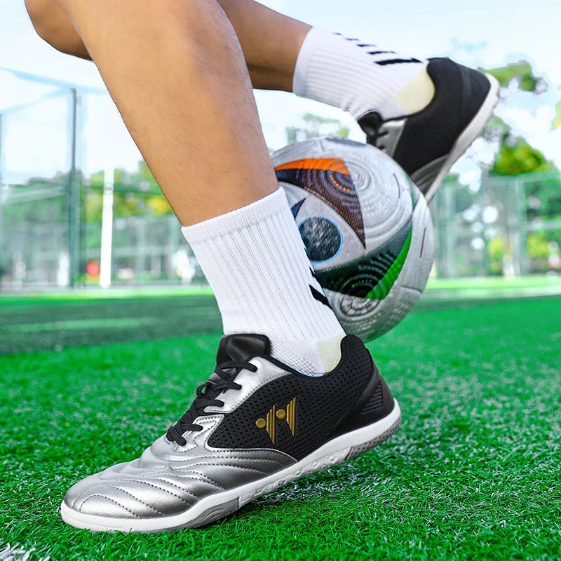 Chaussures de football pour homme neuves de haute qualité, à tige haute, pour gazon naturel et futsal, antidérapantes, pour matchs en salle et en extérieur, best-sellers des sports de plein air