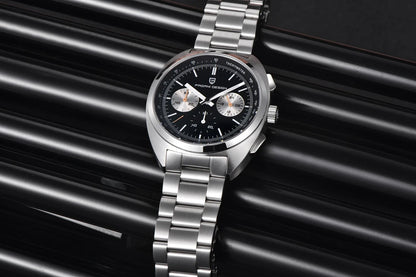 PAGANI DESIGN 2026 Retro Luxury Men's Quartz Watches Sports Chronograph VK63 Watch For Men AR Sapphire Waterproof Leather Clock