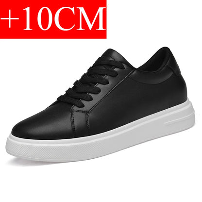 New Men's Sneakers Elevator Shoes Height Increasing Insole 6-10CM High Heels Leather Sport Shoes Men's Shoes