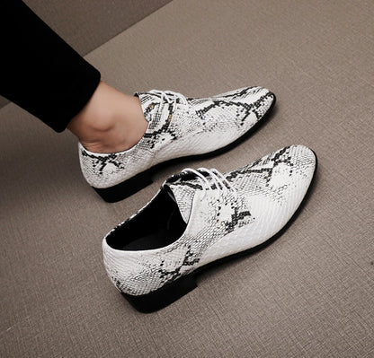 PU Leather Men's Oxford Shoes Street Style Casual Shoes Lightweight Sneakers Outdoor Male Walking Shoes Formal Dress Footwear
