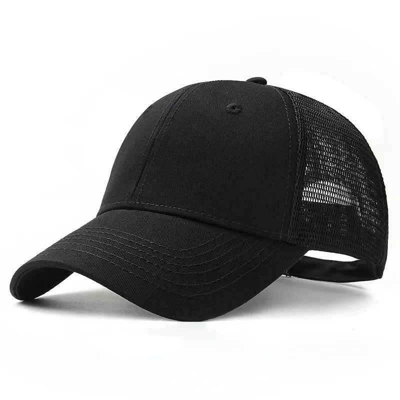 Baseballová čepice Big Head Plus Size, 100 % bavlna, vhodná pro muže i ženy, nastavitelná, čepice typu „dad hat“, nadměrná velikost 58–60 cm, 61–65 cm