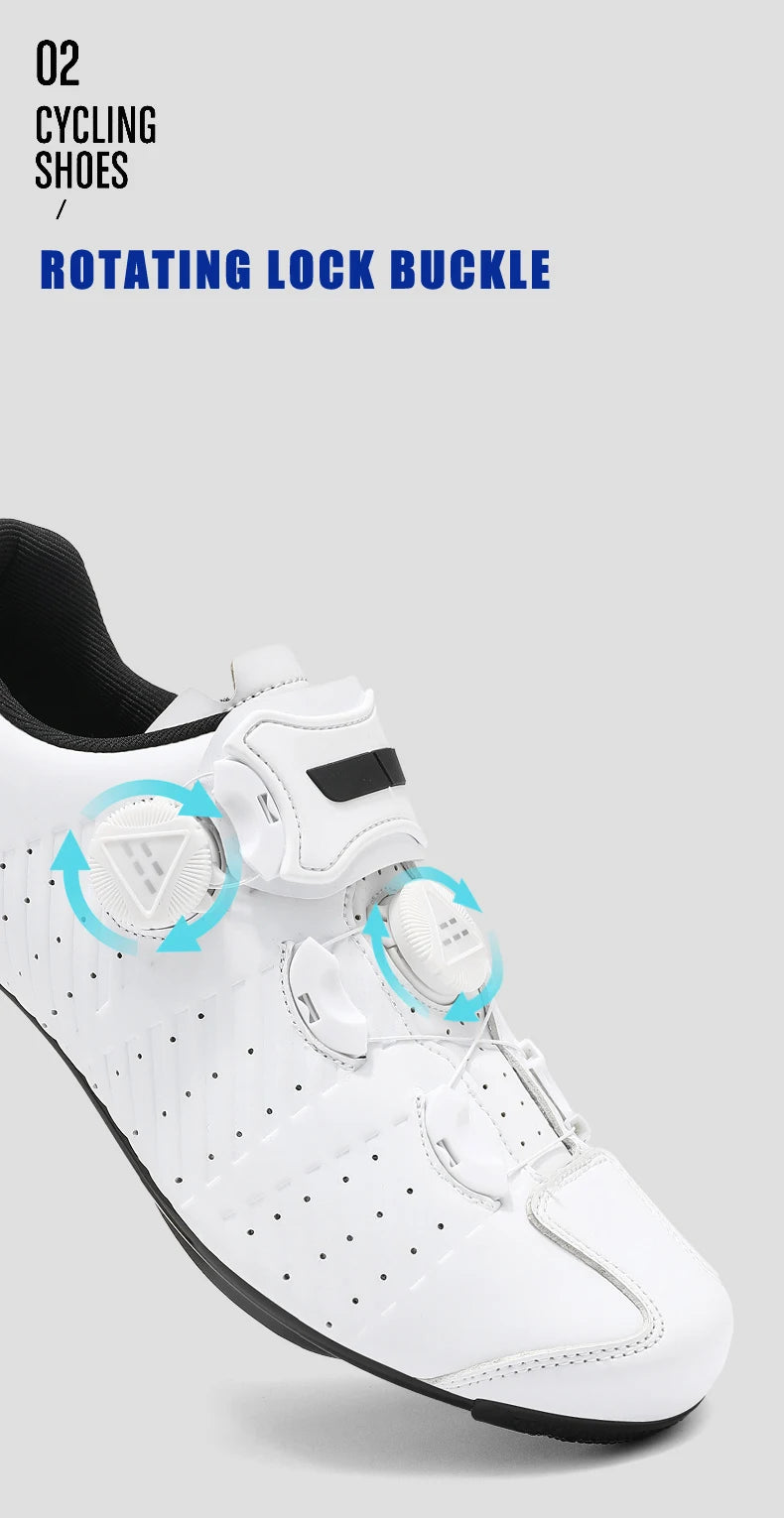 Highway bike cycling shoes, breathable and wear-resistant mountain bike cycling shoes, professional bike lock shoes Men or Women