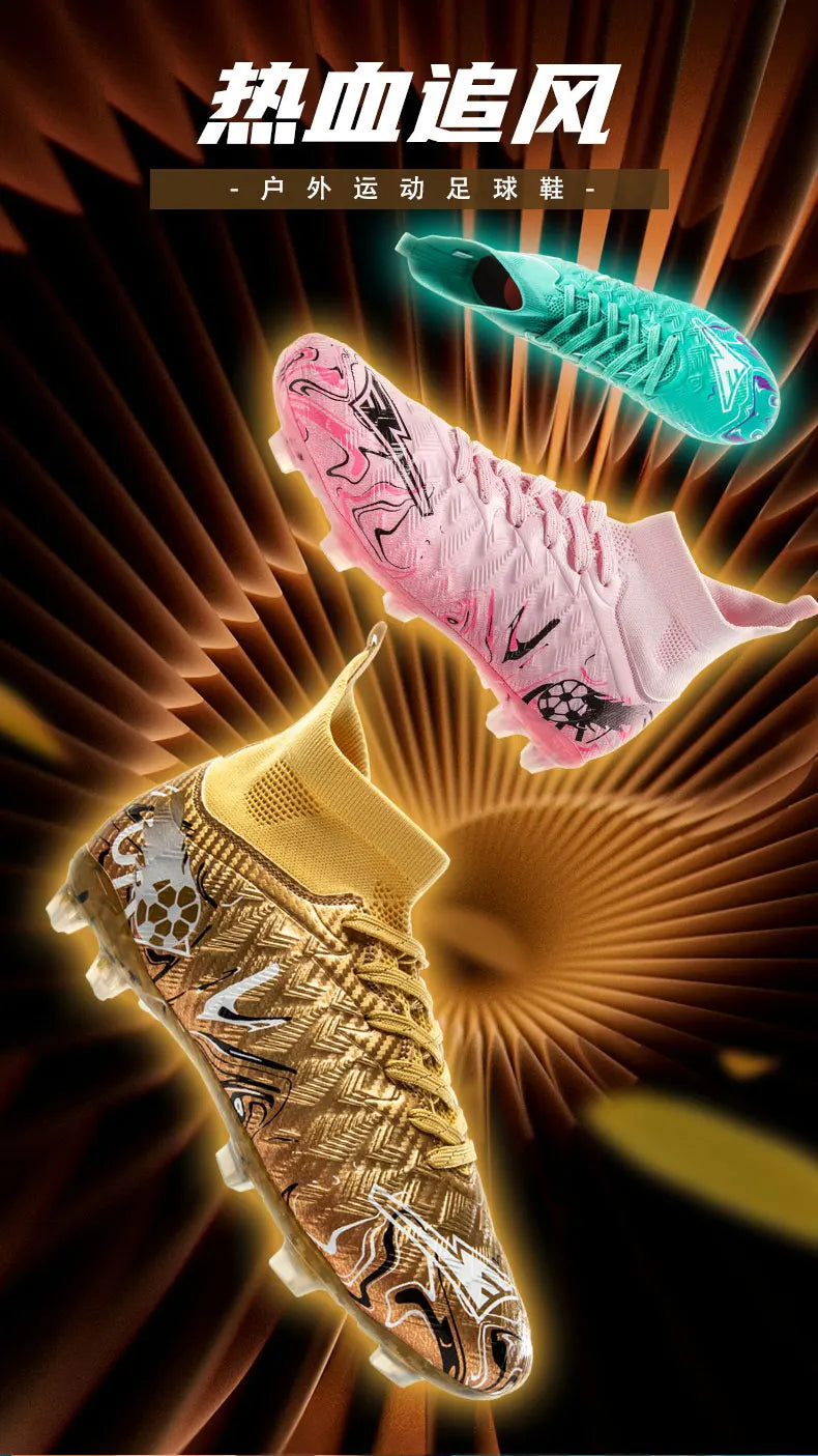 Professionella fotbollsskor för män, halkfria fotbollsskor, unisex, andningsbara, futsal, sport, nya fotbollsskor, dropshipping, ultralätta