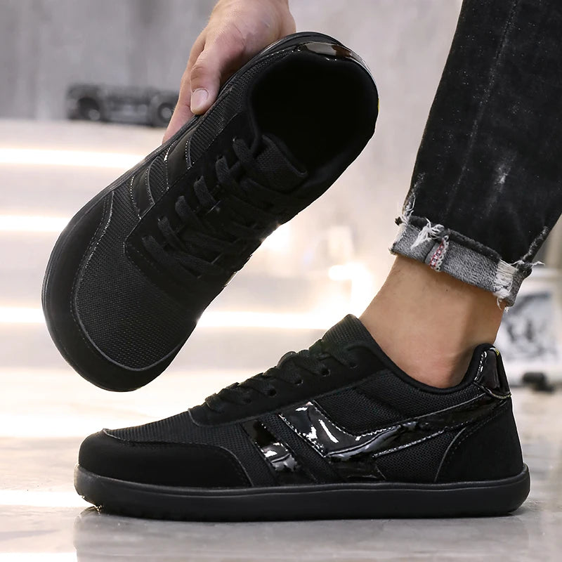 Tenis De Hombre Wide Toe Box Barefoot Shoes Minimalist Breathable Comfortable Outdoor Walking Shoe Sports Casual Blue Shoes 2025