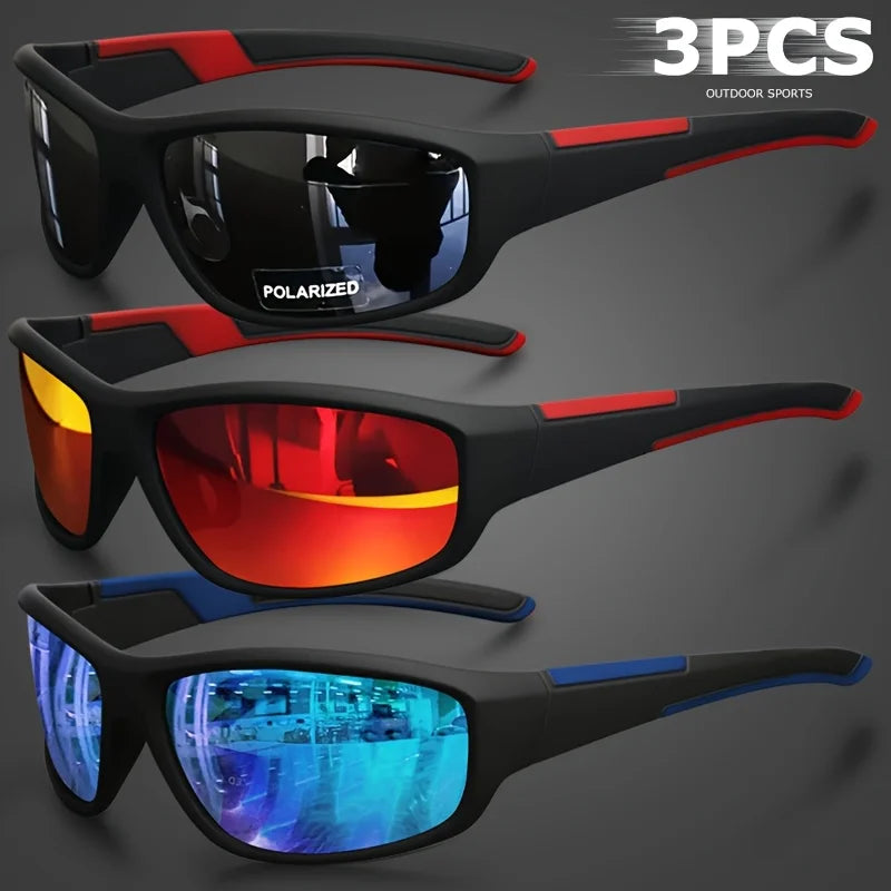 Sports Polarized Sunglasses for Men Lightweight Night Vision Male Shades Cycling Driving Fishing Fashion Mirror Sunglass UV400