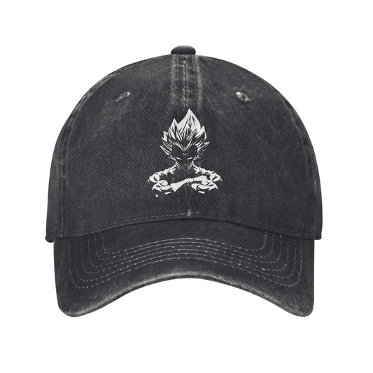 Produit gaming premium Fraquane, Dragon Ball Z Goku DBZ Unisex Style Baseball Caps Saiyan Distressed Denim Hats Cap Retro Workouts Unstructured Soft Snapback Cap