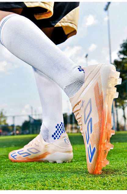Neue Herren-Fußballschuhe, rutschfeste Indoor-Futsal-Fußballschuhe, Match-Rasenstollen, hochwertige Sneaker, Bestseller, High-Top, Outdoor