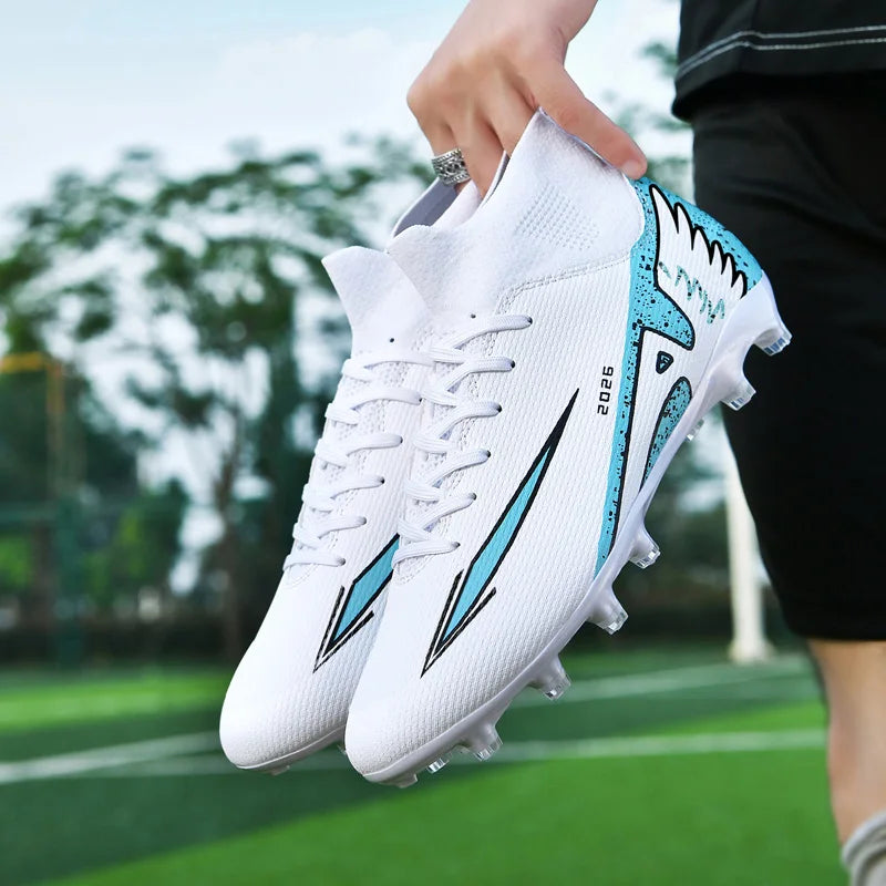 New Men Soccer Shoes High-quality Indoor Football Boots Sports Shoes Futsal High Ankle Non-Slip Outdoor Ultralight Non-Slip