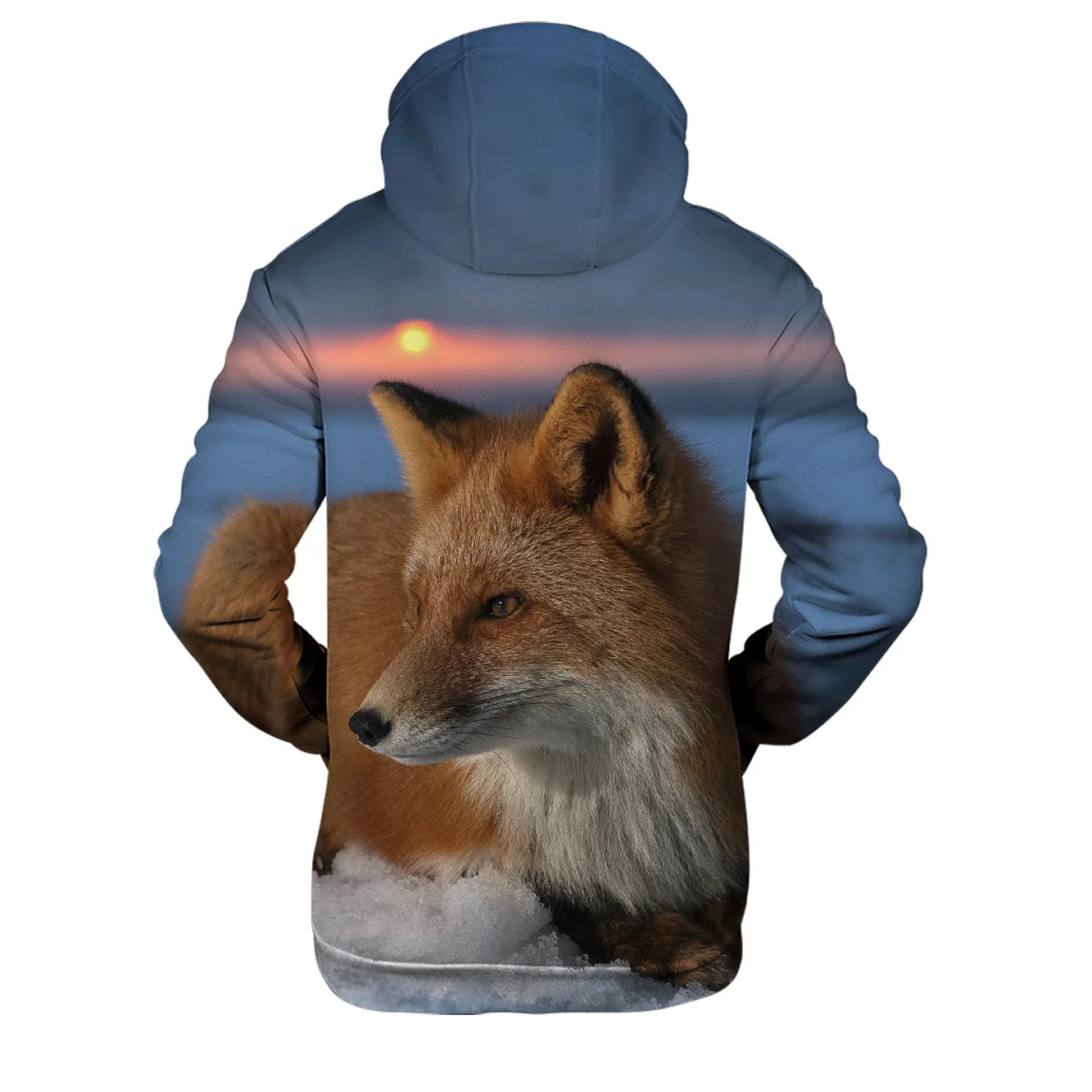 Populära hiphop-hoodies med ny 3D-rävprint, bekväma sweatshirts för män/kvinnor och vuxna/barn, avslappnade pullovers