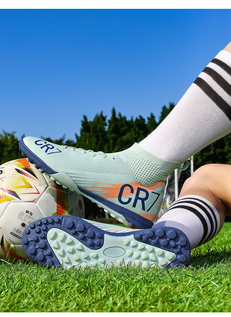 Chaussures de football pour homme, chaussures de futsal professionnelles, chaussures de football de haute qualité, crampons, femmes, unisexe, ultralégères, TF/FG, baskets