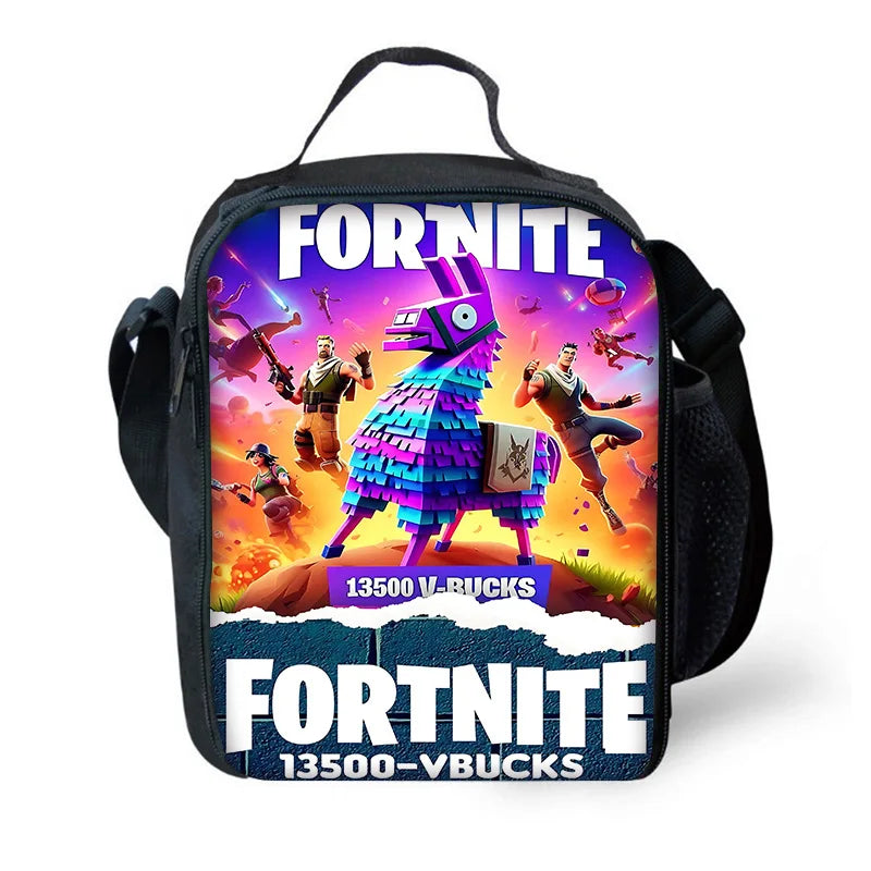 Classic Game FortniteS Child Backpacks Lunch Bag Pencil Case Pupil Large Capacity School Bags For Boy Girl Best Gift