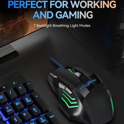 G6 USB Wired Gaming Mouse 7 Buttons with Scroll Wheel 5500DPI Adjustable Optical Ergonomic E-sports Mice for Laptop PC Xiaomi