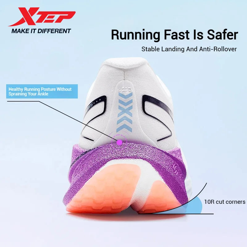 Xtep Shyft 1.0 Professional Running Shoes For Men 2025 Summer Marathon Shock Absorbing Carbon Plate Racing Shoes 875319110083