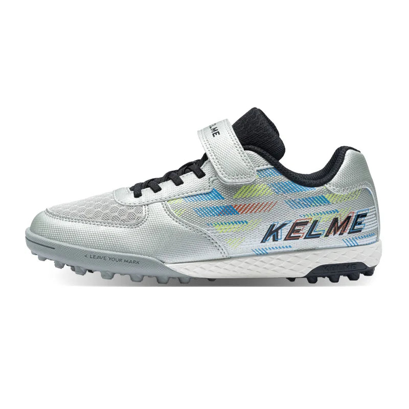 Chaussures de football pour enfants Kelme Tf Nail pour élèves du primaire – Chaussures de football à cinq sur gazon artificiel