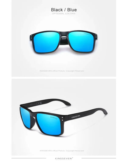 KINGSEVEN Obdélníkové retro polarizované sluneční brýle TR90 pro ženy a muže, cyklistické, UV400, horolezecké, s ochranou proti oslnění, outdoorové sportovní brýle