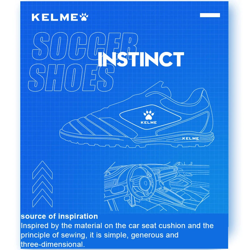 Chaussures de football KELME Men Training TF pour gazon artificiel, antidérapantes, pour jeunes, chaussures de sport AG 871701