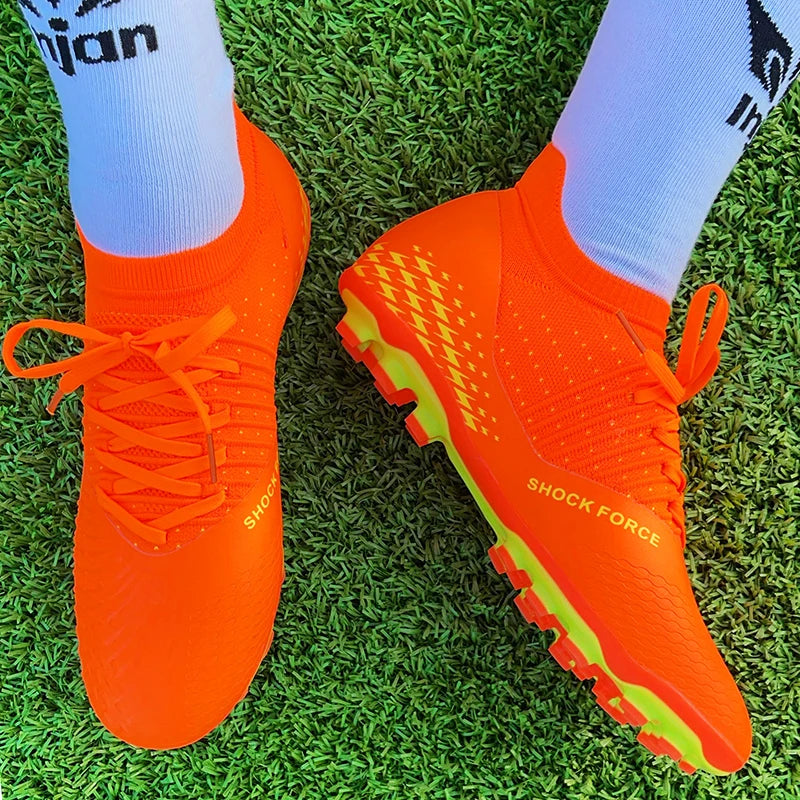 Chaussures de football pour homme, chaussures de foot tendance pour jeunes, chaussures d'entraînement en tricot, respirantes, Society Campo, antidérapantes, chaussures de sport