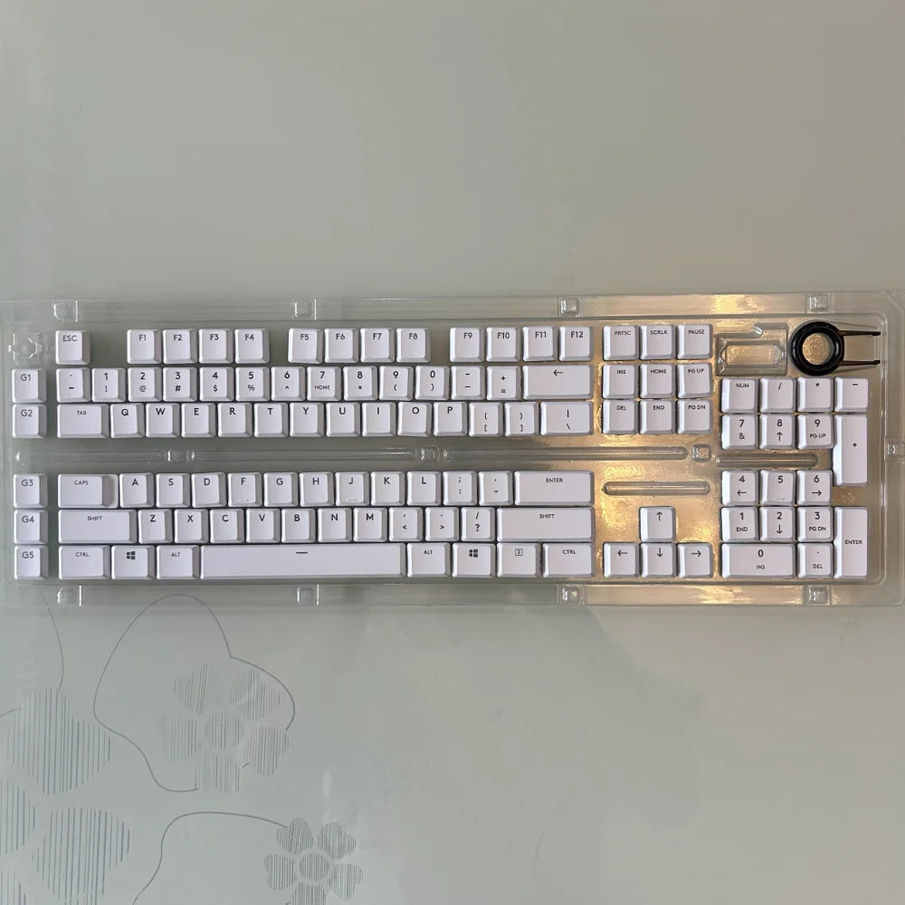 Keycap testurizzato antiscivolo trasparente retroilluminato G915 913 TKL G815 G813, compatibile con tastiera meccanica Logitech